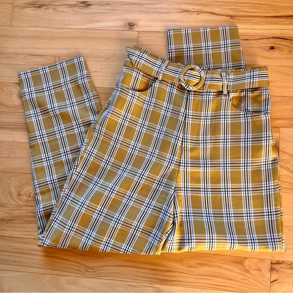 Unique Vintage Size Small (4) Plaid Straight Leg Pants - Picture 5 of 9